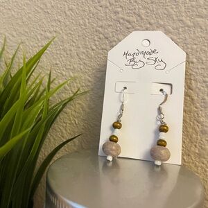 Handmade Dangle Earrings, “Natural Beauty”